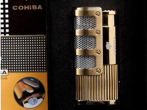 Bật lửa khò hút Cigar Cohiba chính hãng có thiết bị đục Cigar